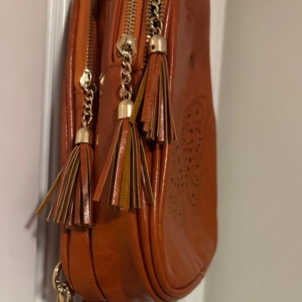 Elegant Tan Butterfly Backpack